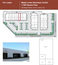 350 S Maple St, Corona, CA à louer Plan d’étage– Image 1 sur 1