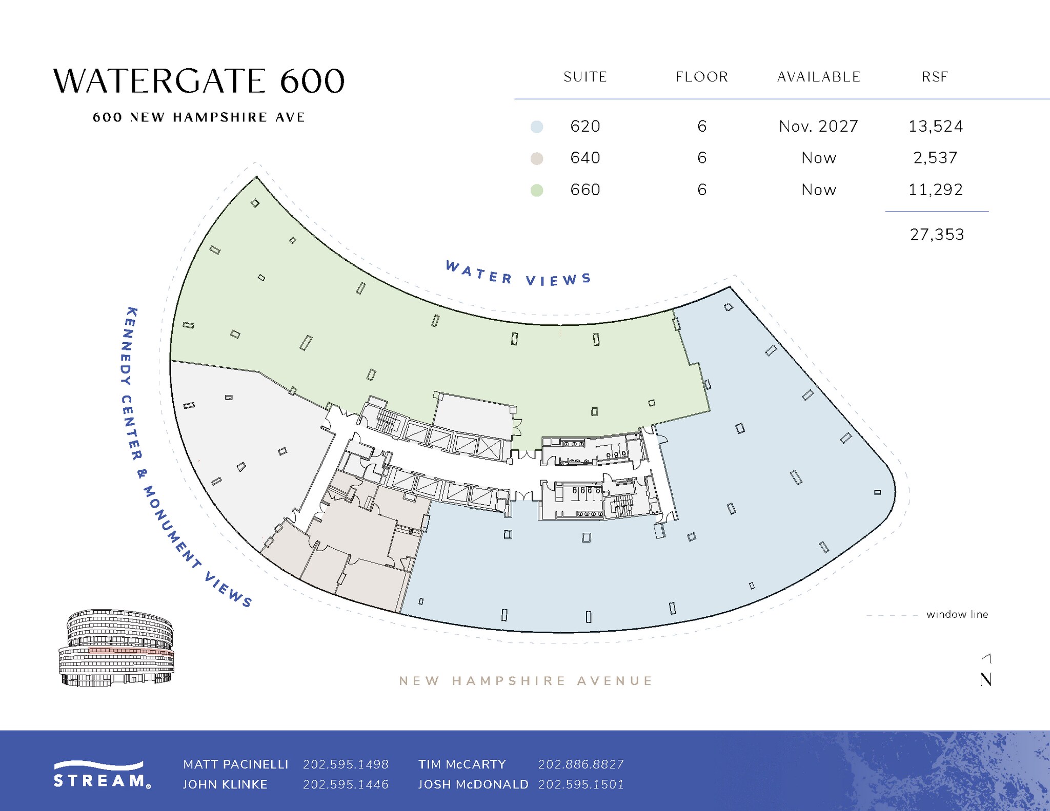 600 New Hampshire Ave NW, Washington, DC à louer Plan d’étage– Image 1 sur 1