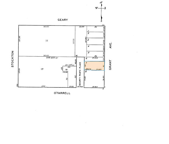 23 Grant Ave, San Francisco, CA à louer - Plan cadastral – Image 2 sur 10
