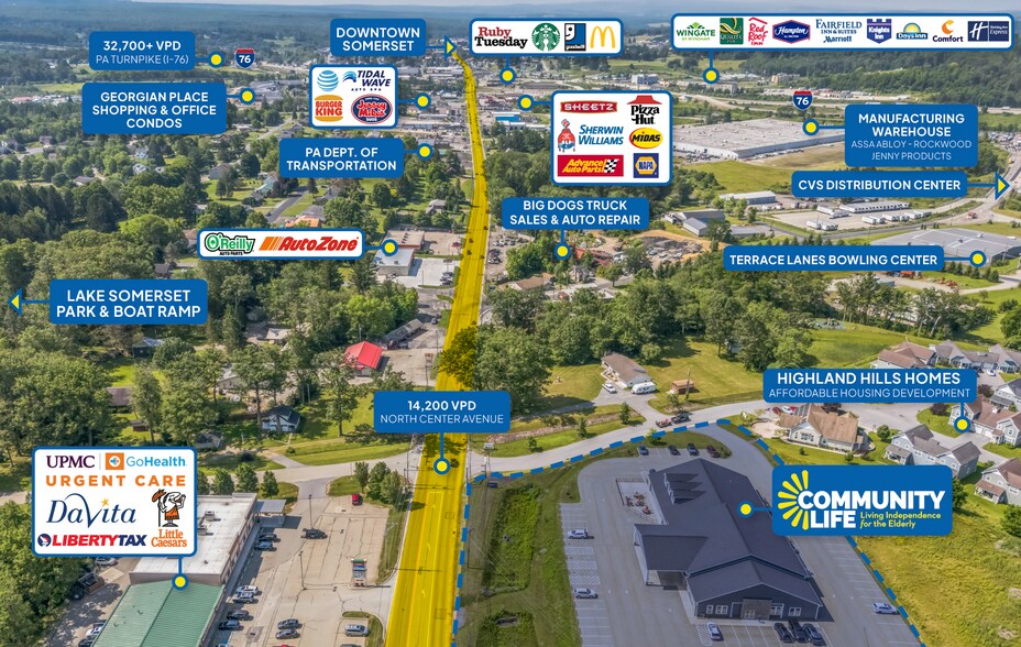 1495 N Center Ave, Somerset, PA à vendre - Photo de l’immeuble – Image 2 sur 6