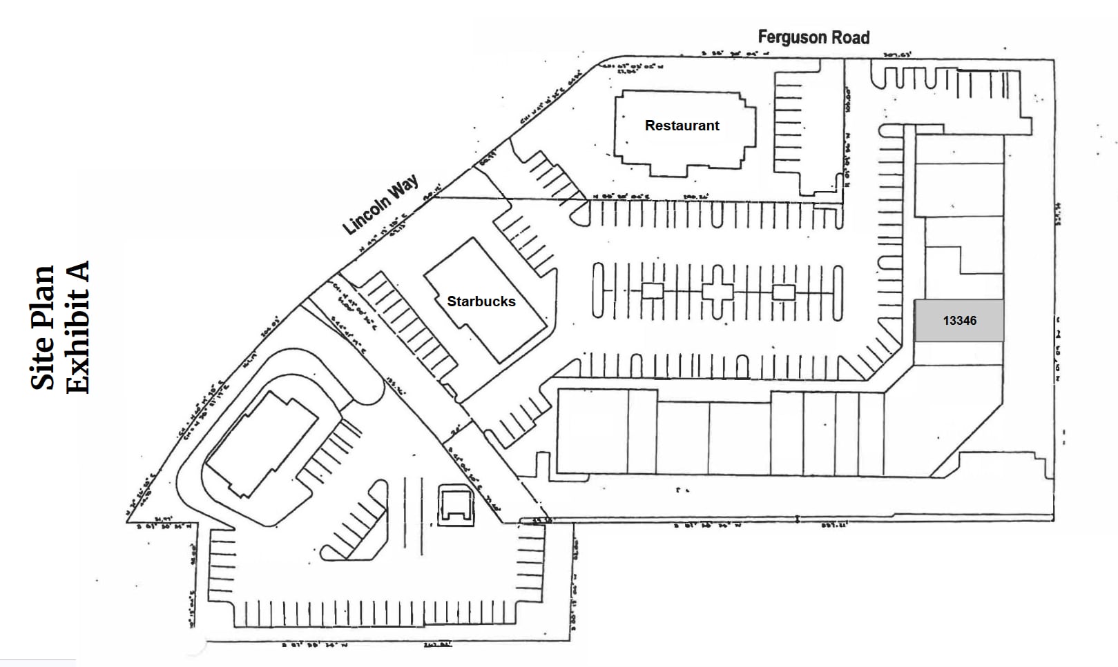 13348-13354 Lincoln Way, Auburn, CA à louer Plan de site– Image 1 sur 3