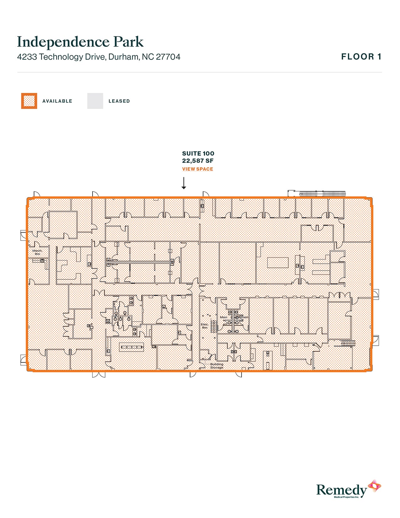 4233 Technology Dr, Durham, NC à louer Plan d’étage– Image 1 sur 1