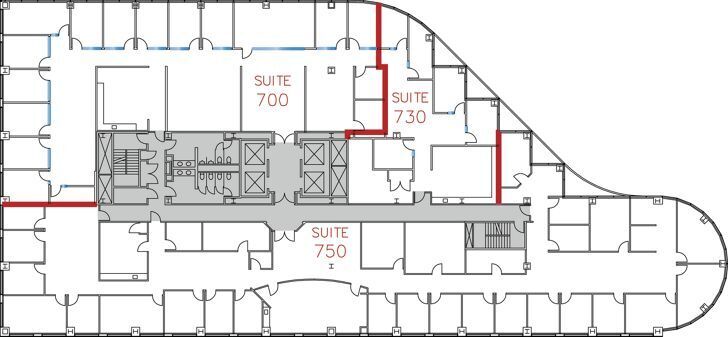 4270 Executive Sq, La Jolla, CA à louer Plan d’étage– Image 1 sur 7