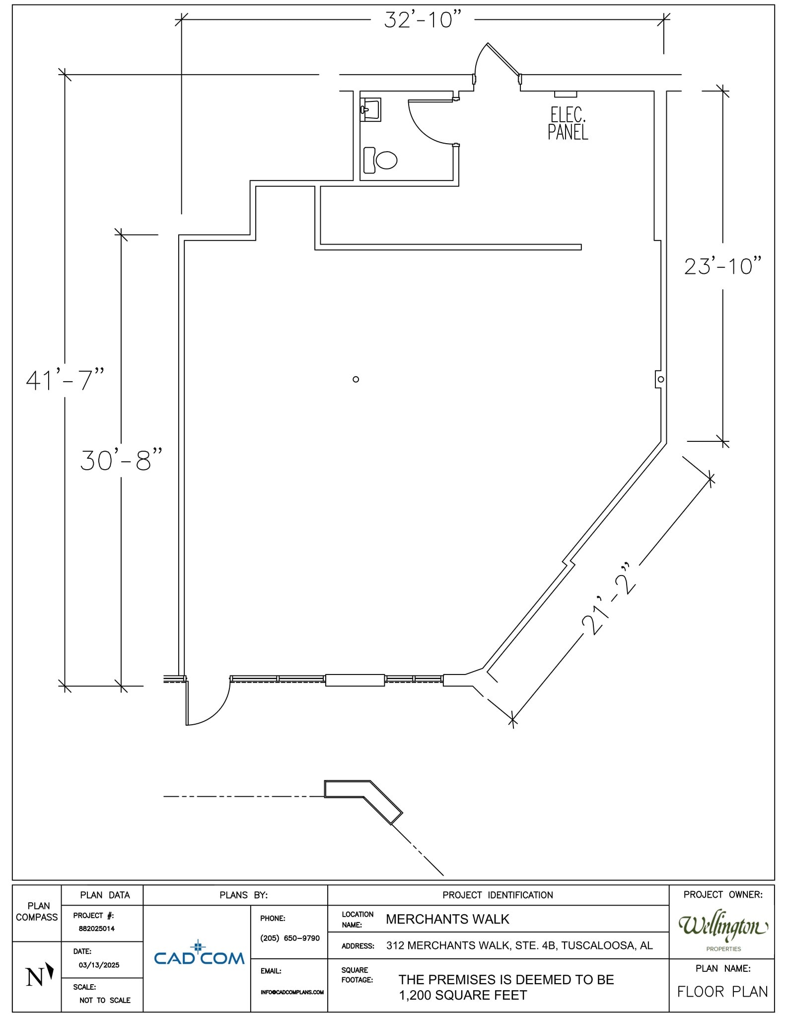 312 Merchants Walk, Tuscaloosa, AL à louer Plan de site– Image 1 sur 1