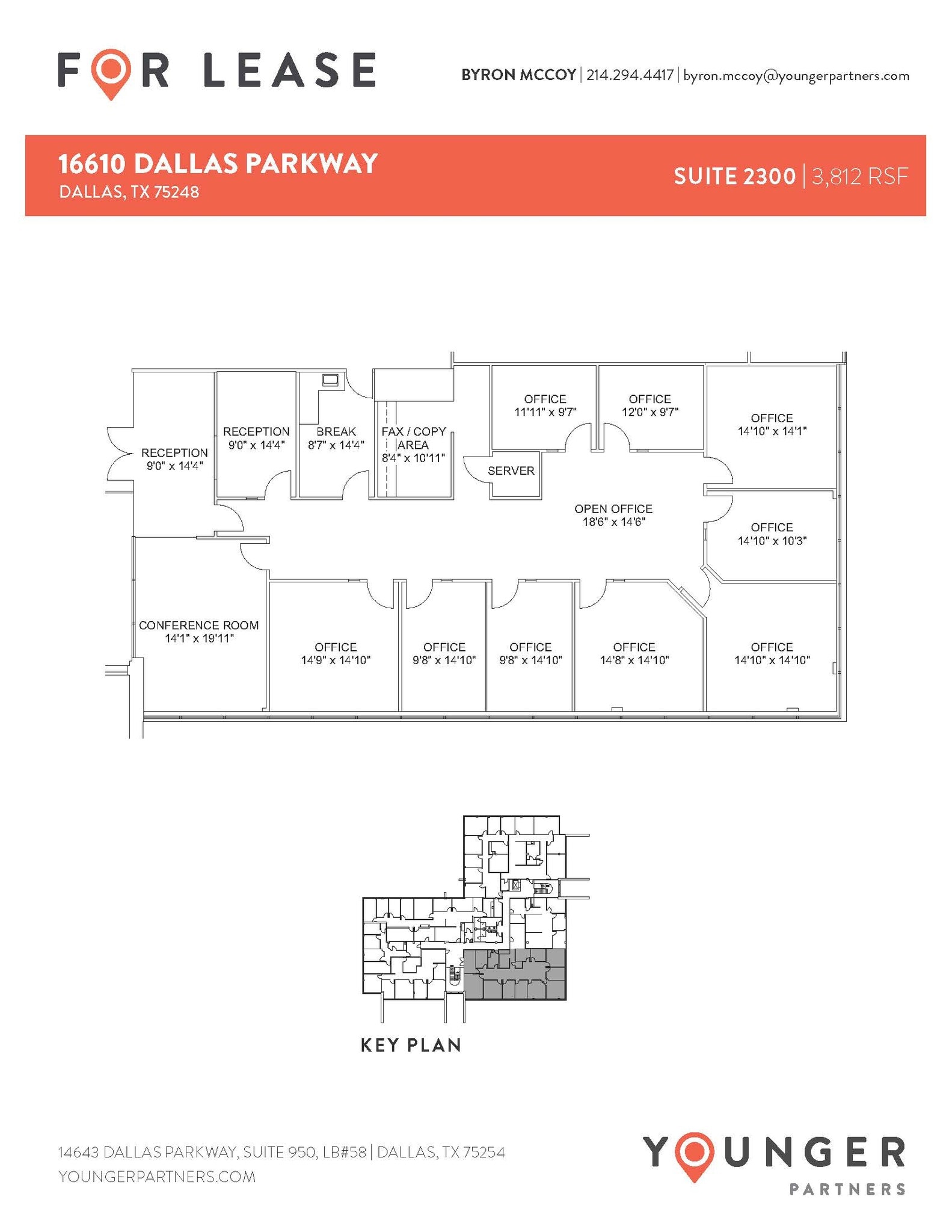 16610 N Dallas Pky, Dallas, TX à louer Plan d’étage– Image 1 sur 2