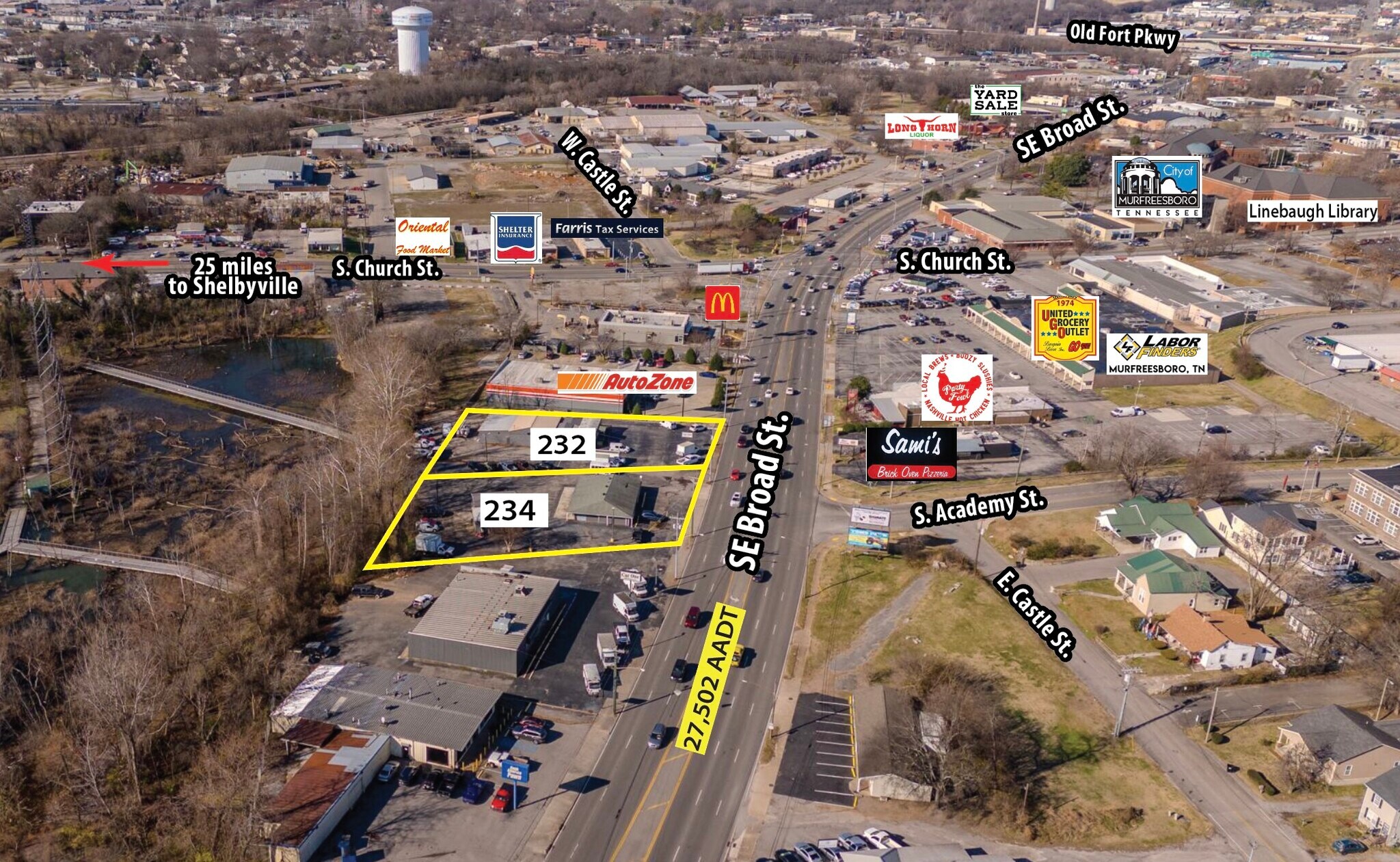 234 SE Broad St, Murfreesboro, TN à vendre Photo de l’immeuble– Image 1 sur 2