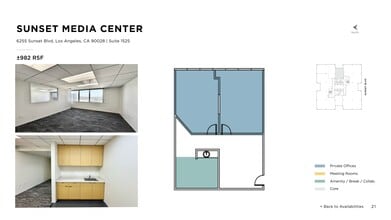 6255 W Sunset Blvd, Los Angeles, CA à louer Plan de site– Image 1 sur 1