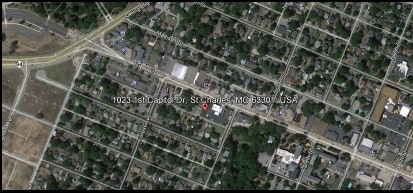 1023 First Capitol Dr, Saint Charles, MO - VUE AÉRIENNE  vue de carte