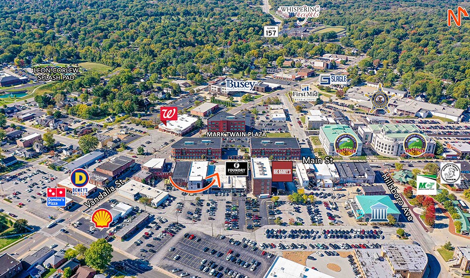 120 N Main St, Edwardsville, IL à louer - Photo de l’immeuble – Image 2 sur 6