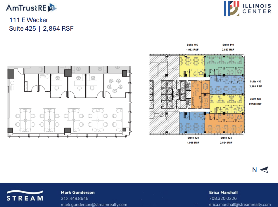 111 E Wacker Dr, Chicago, IL à louer Plan d’étage– Image 1 sur 1