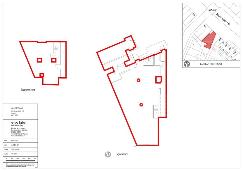 165-167 Haverstock Hl, Londres à louer - Plan d’étage – Image 2 sur 11