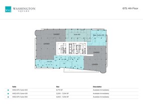 675 N Washington St, Alexandria, VA à louer Plan d’étage– Image 1 sur 1