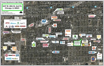 3437 W 26th St, Chicago, IL - VUE AÉRIENNE  vue de carte