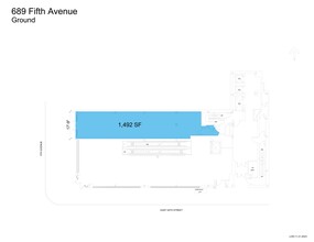 689 Fifth Ave, New York, NY à louer Plan de site– Image 1 sur 3