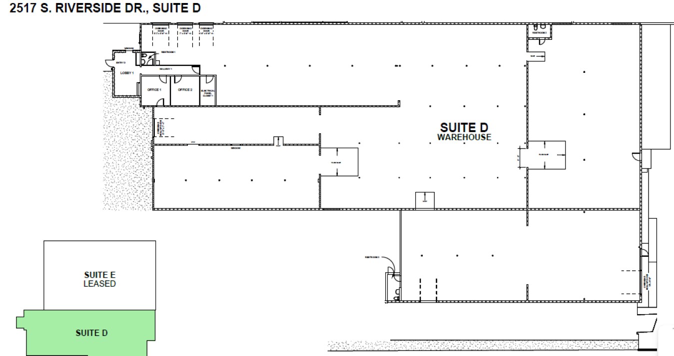 2463-2517 S Riverside Dr, Fort Worth, TX à vendre Plan d’étage– Image 1 sur 1