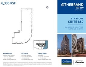 500-550 N Brand Blvd, Glendale, CA à louer Plan d’étage– Image 1 sur 1