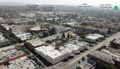 101 E Commonwealth Ave, Fullerton, CA - VUE AÉRIENNE  vue de carte