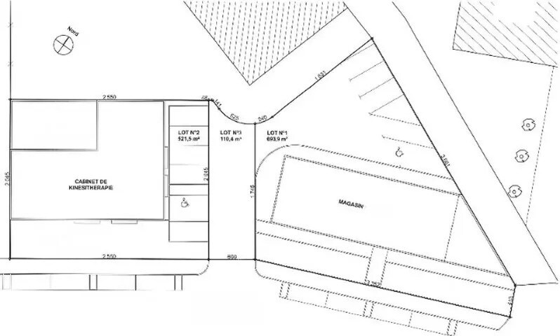 Local commercial dans Savigneux à vendre - Plan de site – Image 2 sur 3