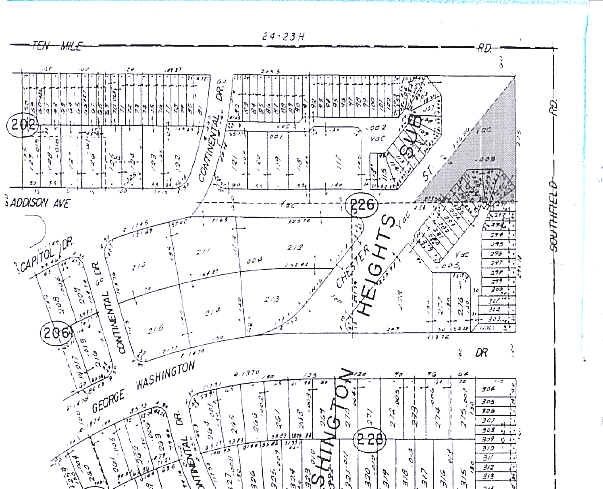 24785-24791 Southfield Rd, Southfield, MI à louer - Plan cadastral – Image 2 sur 4