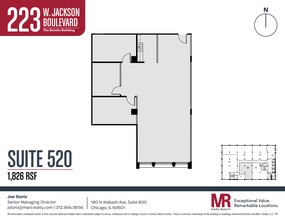 223 W Jackson Blvd, Chicago, IL à louer Plan d’étage– Image 1 sur 1