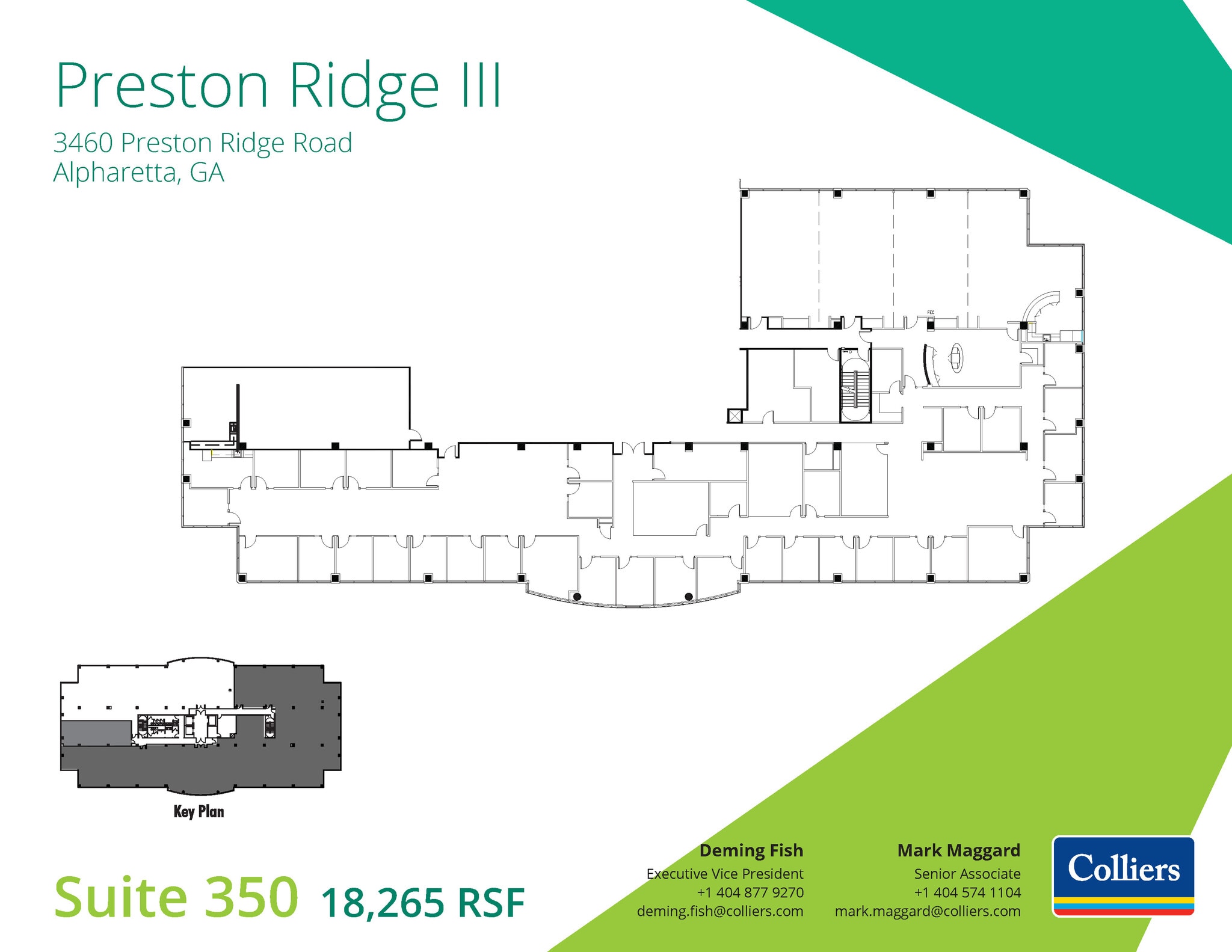 3460 Preston Ridge Rd, Alpharetta, GA à louer Plan d’étage– Image 1 sur 2