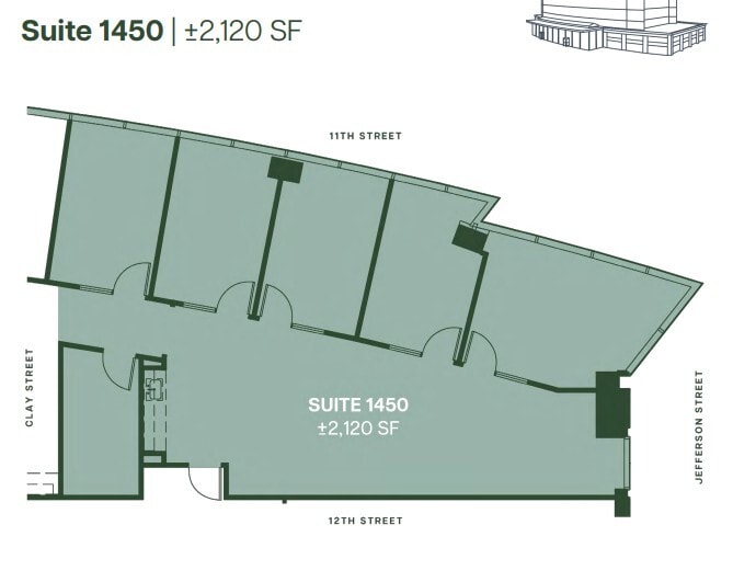 555 12th St, Oakland, CA à louer Plan d’étage– Image 1 sur 1