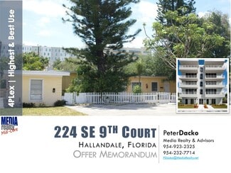 Plus de détails pour 224 SE 9th Ct, Hallandale, FL - Logement à vendre