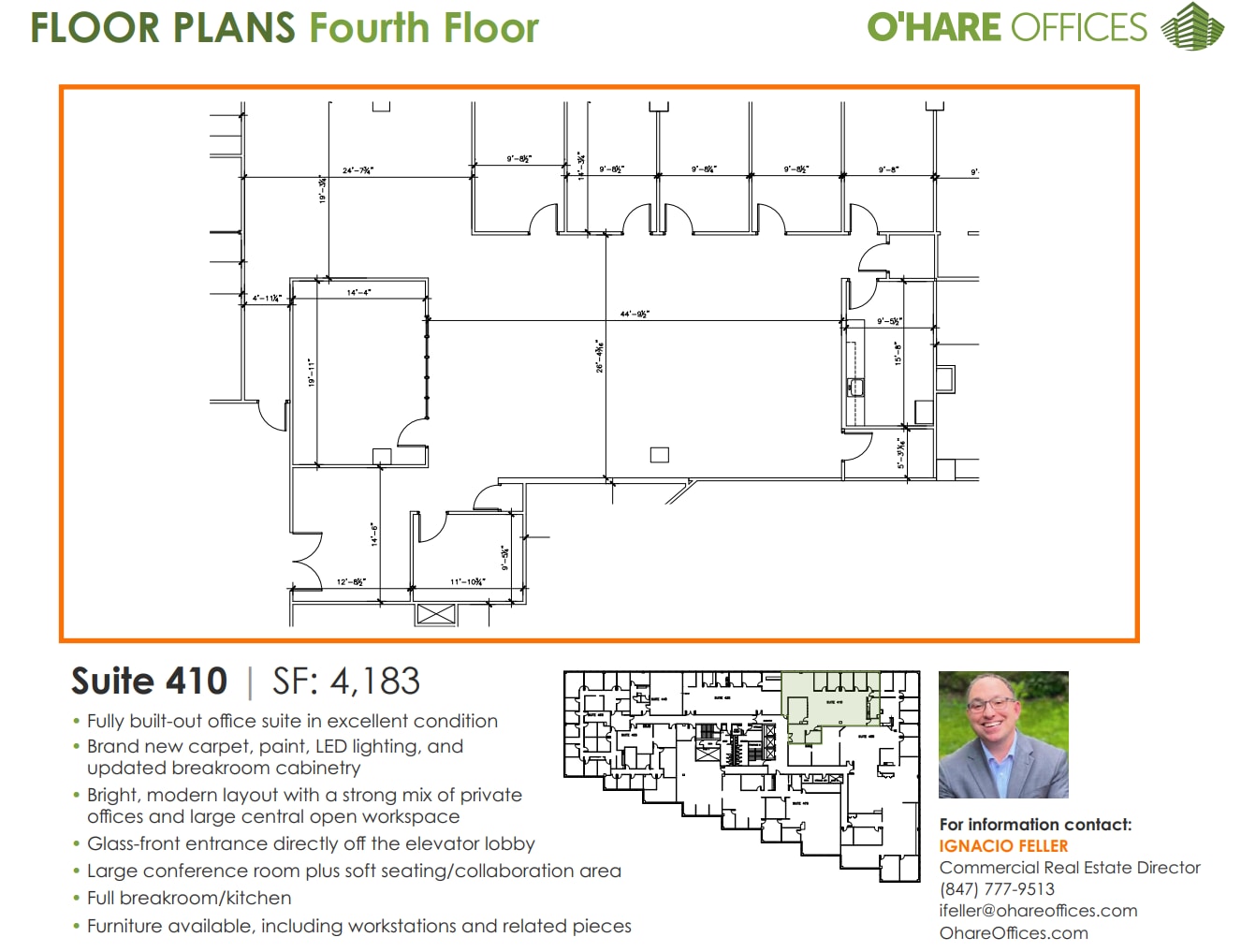 1011 E Touhy Ave, Des Plaines, IL à louer Plan d’étage– Image 1 sur 1