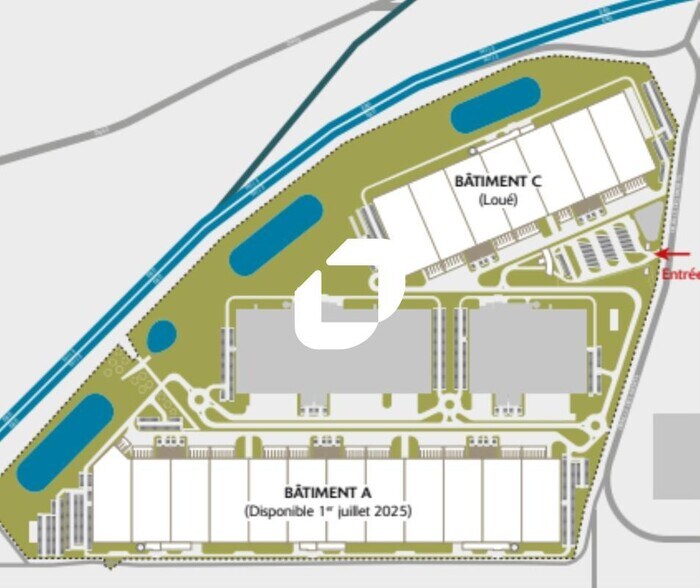 Industriel/Logistique dans Saint-Martin-de-Crau à louer - Plan de site – Image 3 sur 4