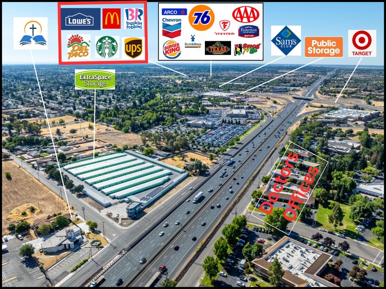 8099 E Stockton Blvd, Sacramento, CA à vendre - Aérien – Image 3 sur 14