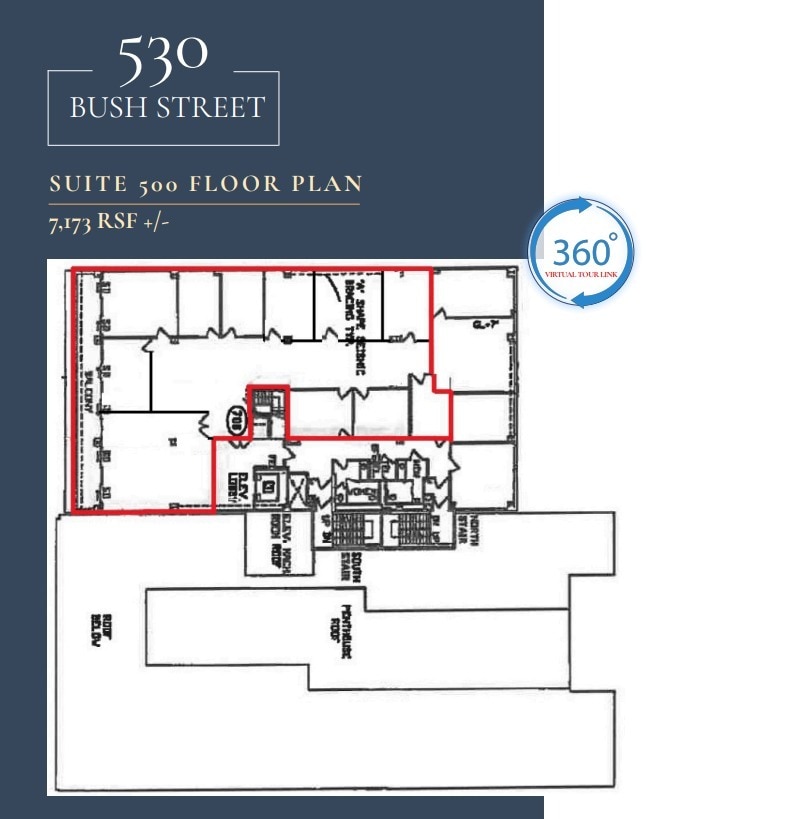 530 Bush St, San Francisco, CA à louer Plan d’étage– Image 1 sur 1