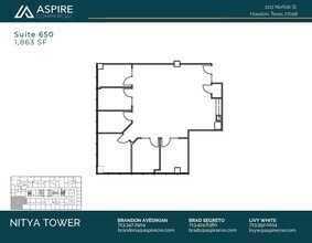 2211 Norfolk St, Houston, TX à louer Plan d’étage– Image 1 sur 1