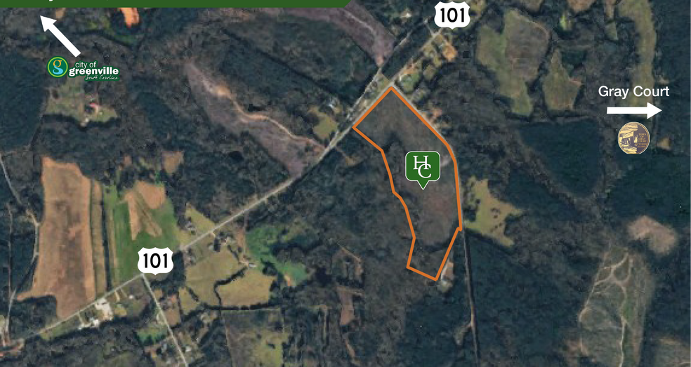 Highway 101 and Hellams Circle, Gray Court, SC à vendre - Photo principale – Image 1 sur 2