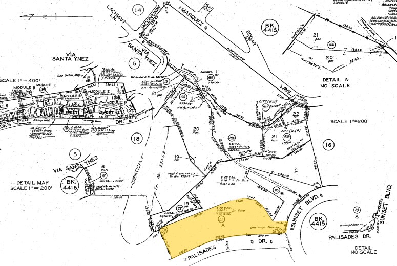 514-548 Palisades Dr, Pacific Palisades, CA à louer - Plan cadastral – Image 3 sur 8