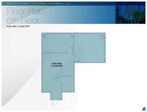 770 L St, Sacramento, CA à louer Plan d’étage– Image 1 sur 1