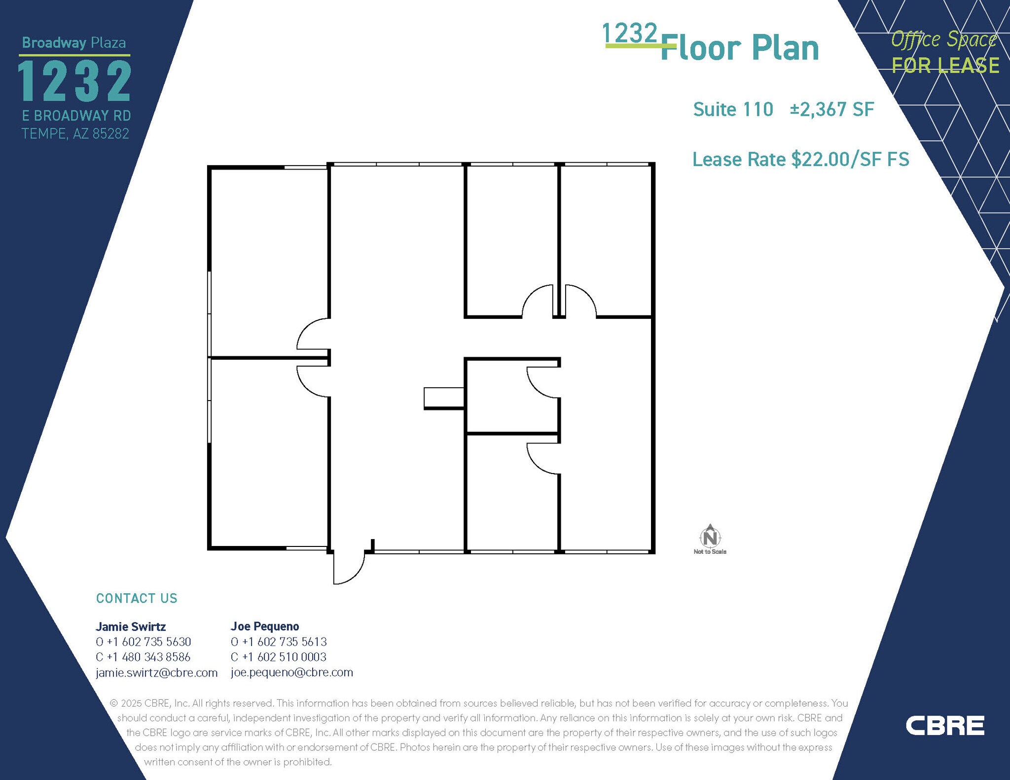 1232 E Broadway Rd, Tempe, AZ à louer Plan d’étage– Image 1 sur 1