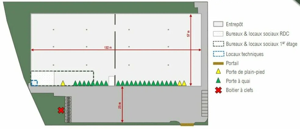 Industriel/Logistique dans Lisses à louer - Plan d’étage – Image 3 sur 3