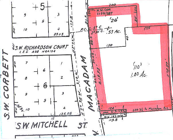 5100 S Macadam Ave, Portland, OR à louer - Plan cadastral – Image 3 sur 15