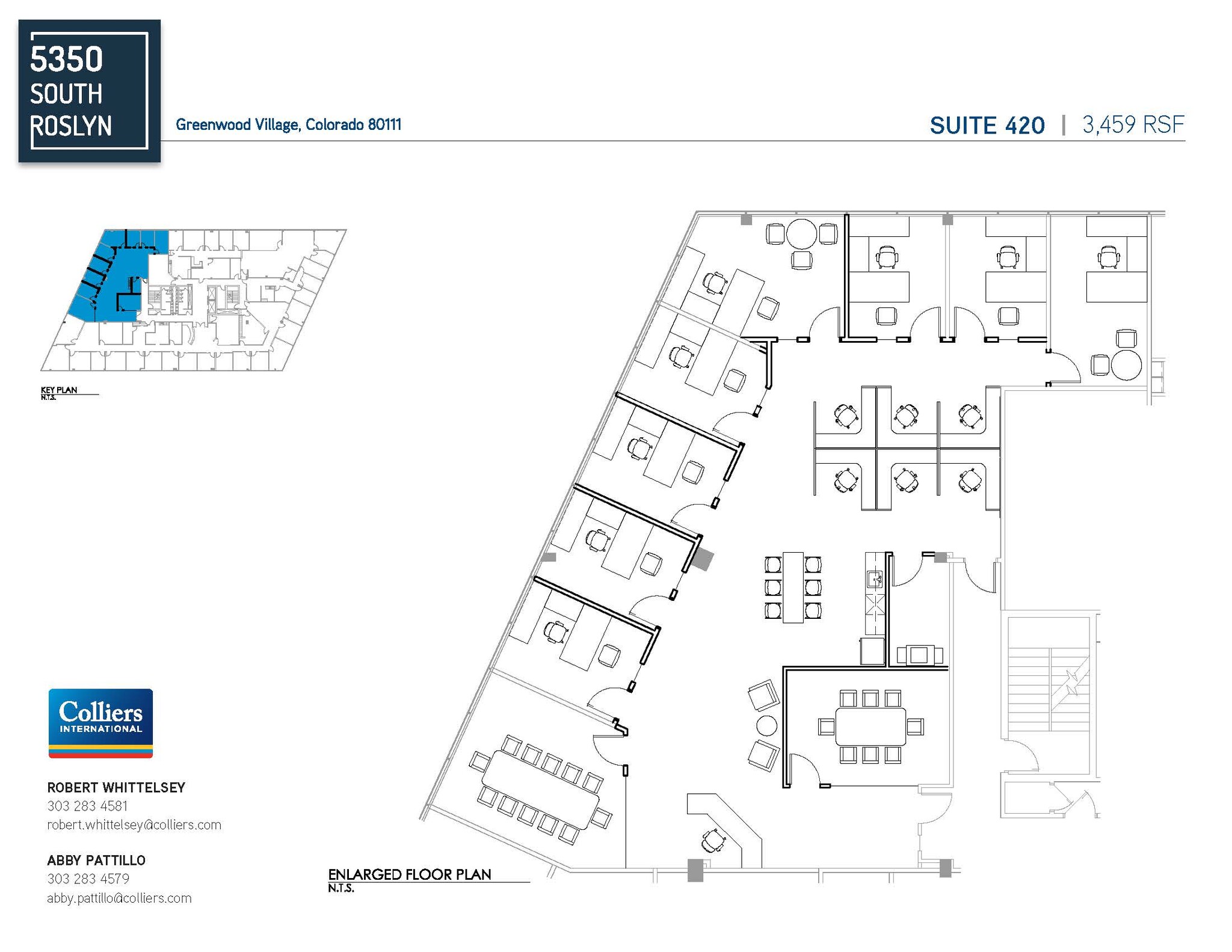 5350 S Roslyn St, Greenwood Village, CO à louer Plan d’étage– Image 1 sur 1