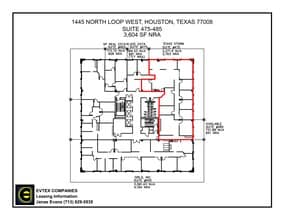 1445 North Loop W, Houston, TX à louer Plan de site– Image 1 sur 1
