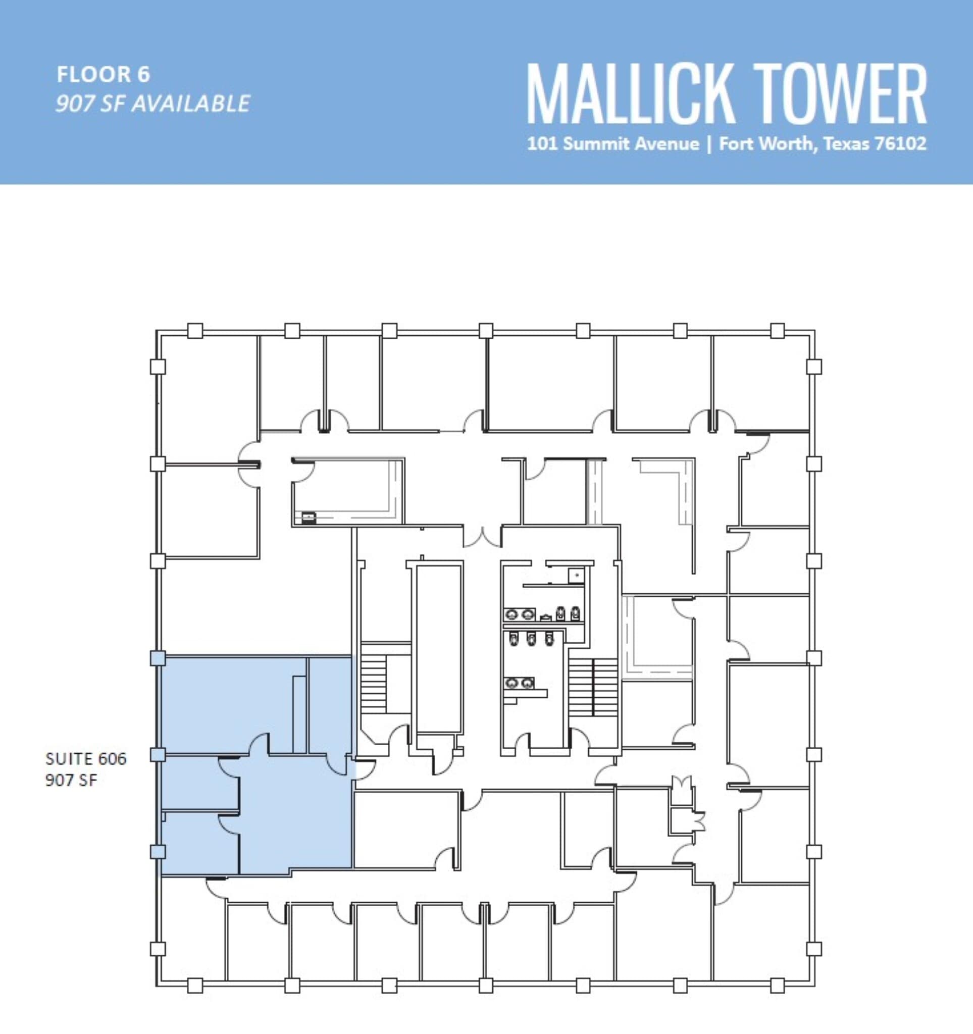 101 Summit Ave, Fort Worth, TX à louer Plan d’étage– Image 1 sur 1