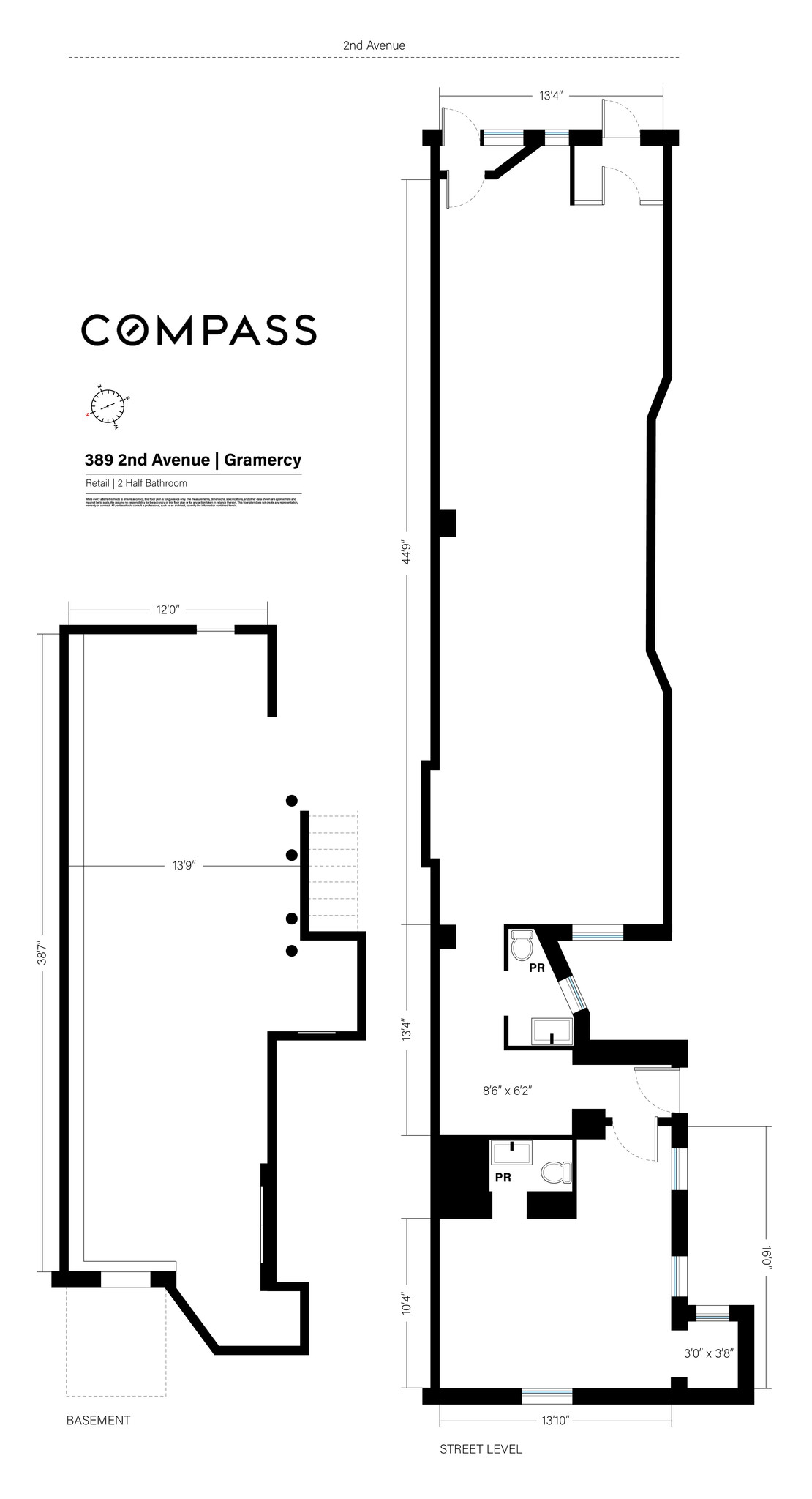 389 2nd Ave, New York, NY à louer Plan d’étage– Image 1 sur 10