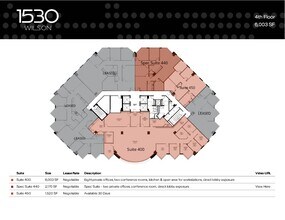 1530 Wilson Blvd, Arlington, VA à louer Plan d’étage– Image 1 sur 1