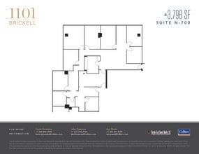 1101 Brickell Ave, Miami, FL à louer Plan d’étage– Image 1 sur 2