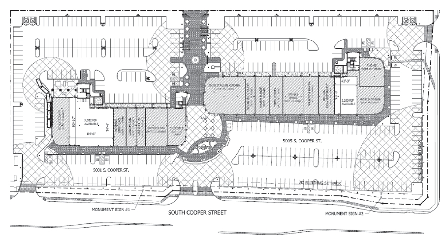 5001-5005 S Cooper St, Arlington, TX à louer - Plan de site – Image 2 sur 15