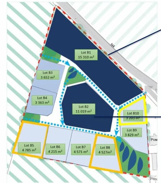Terrain dans Fontenay-Trésigny à vendre - Plan de site – Image 3 sur 3