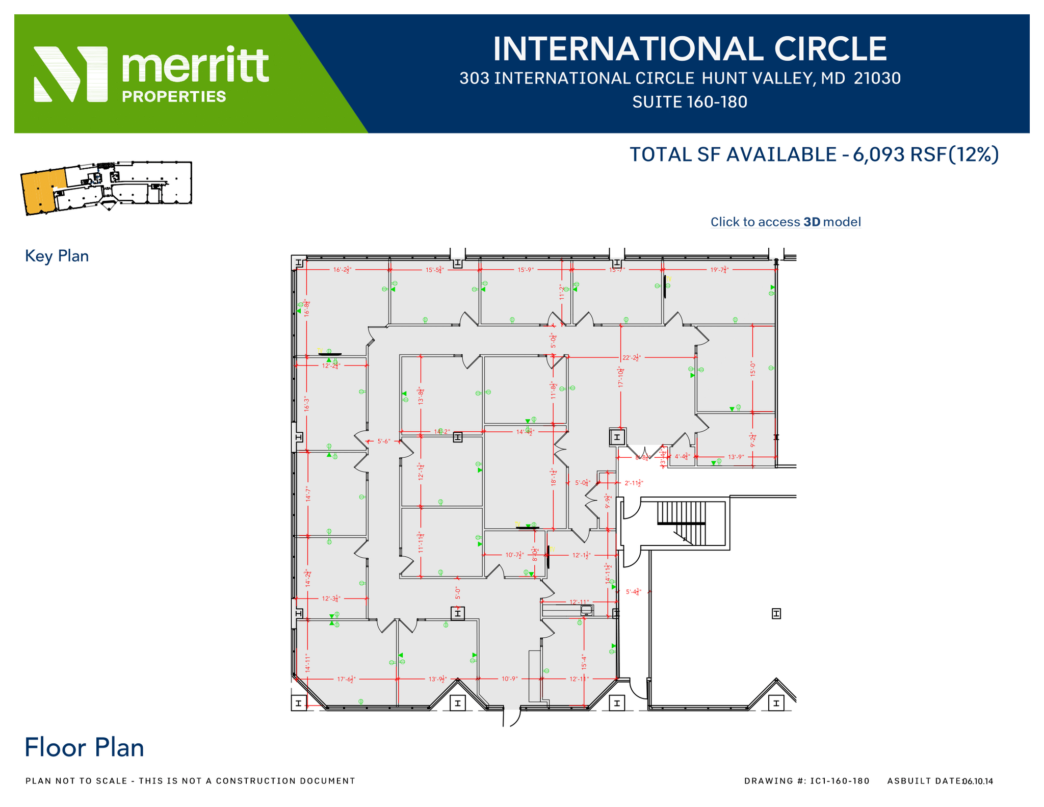 303 International Cir, Hunt Valley, MD à louer Plan d’étage– Image 1 sur 1