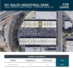 18231-18259 Mount Baldy Cir, Fountain Valley, CA à louer Plan d’étage– Image 1 sur 1