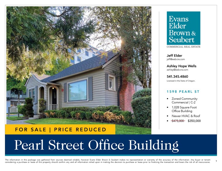 1598 Pearl St, Eugene, OR à vendre - Photo de l’immeuble – Image 2 sur 7