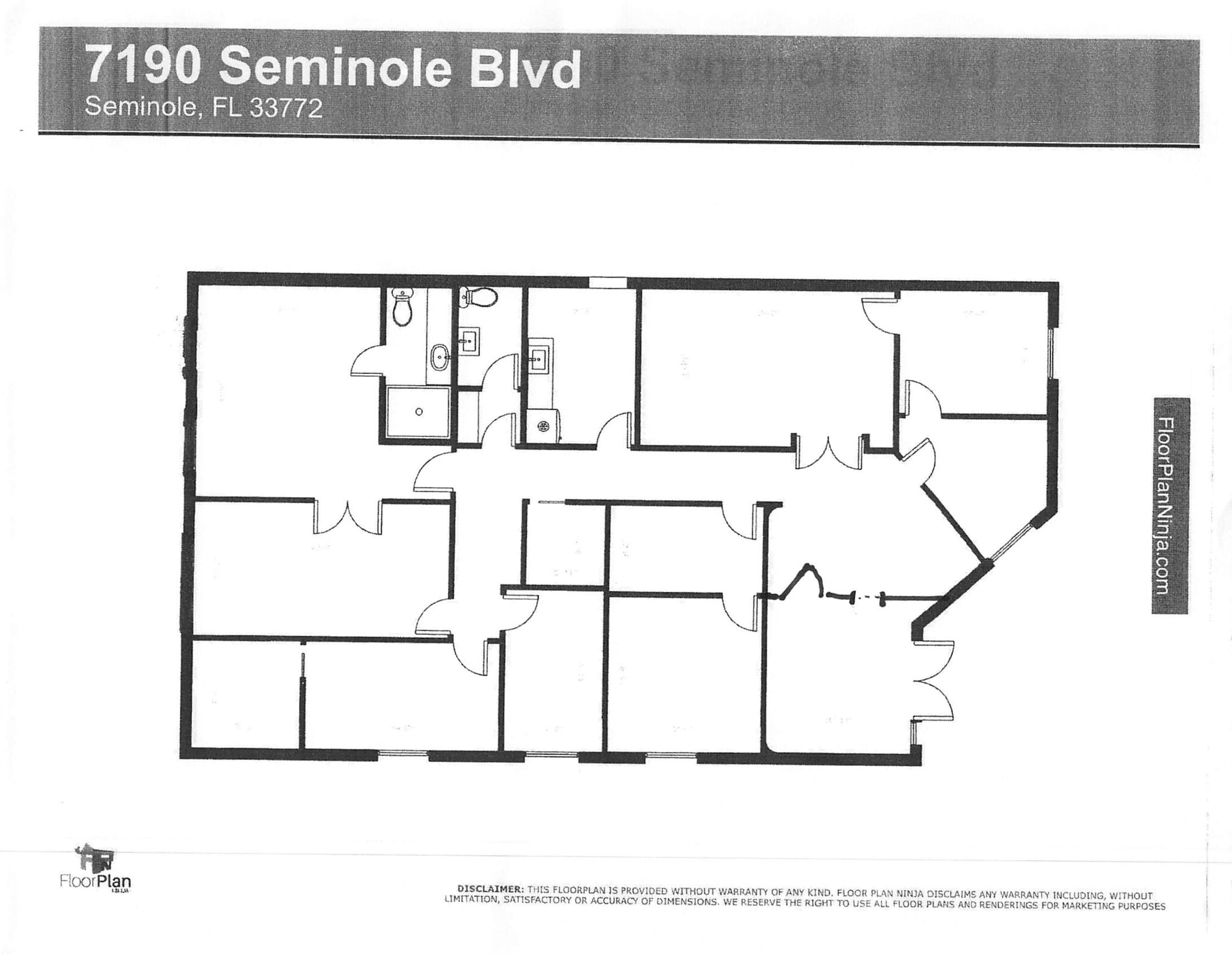 7120-7190 Seminole Blvd, Seminole, FL à louer Plan de site– Image 1 sur 1